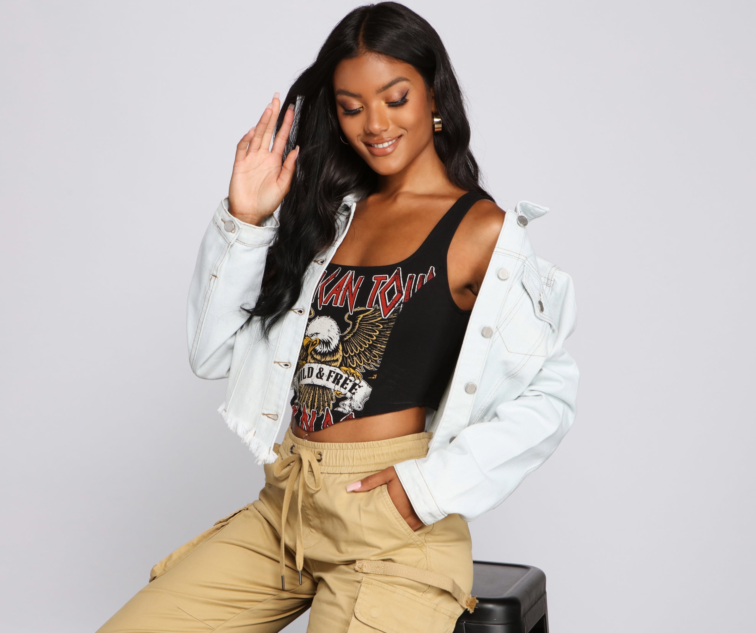 Hit The Road Graphic Bustier