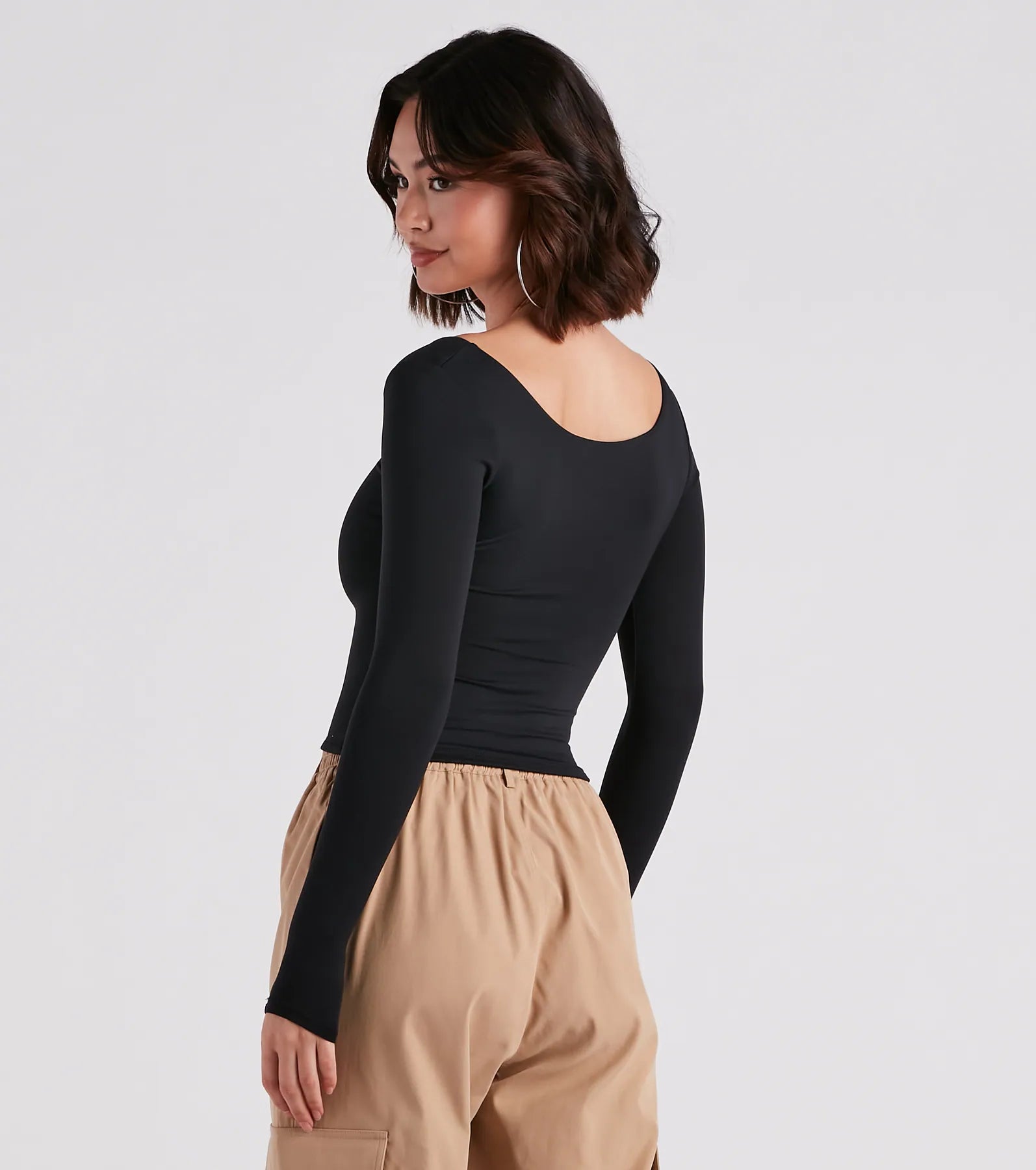 Clean Lines Scoop Neck Seamless Top