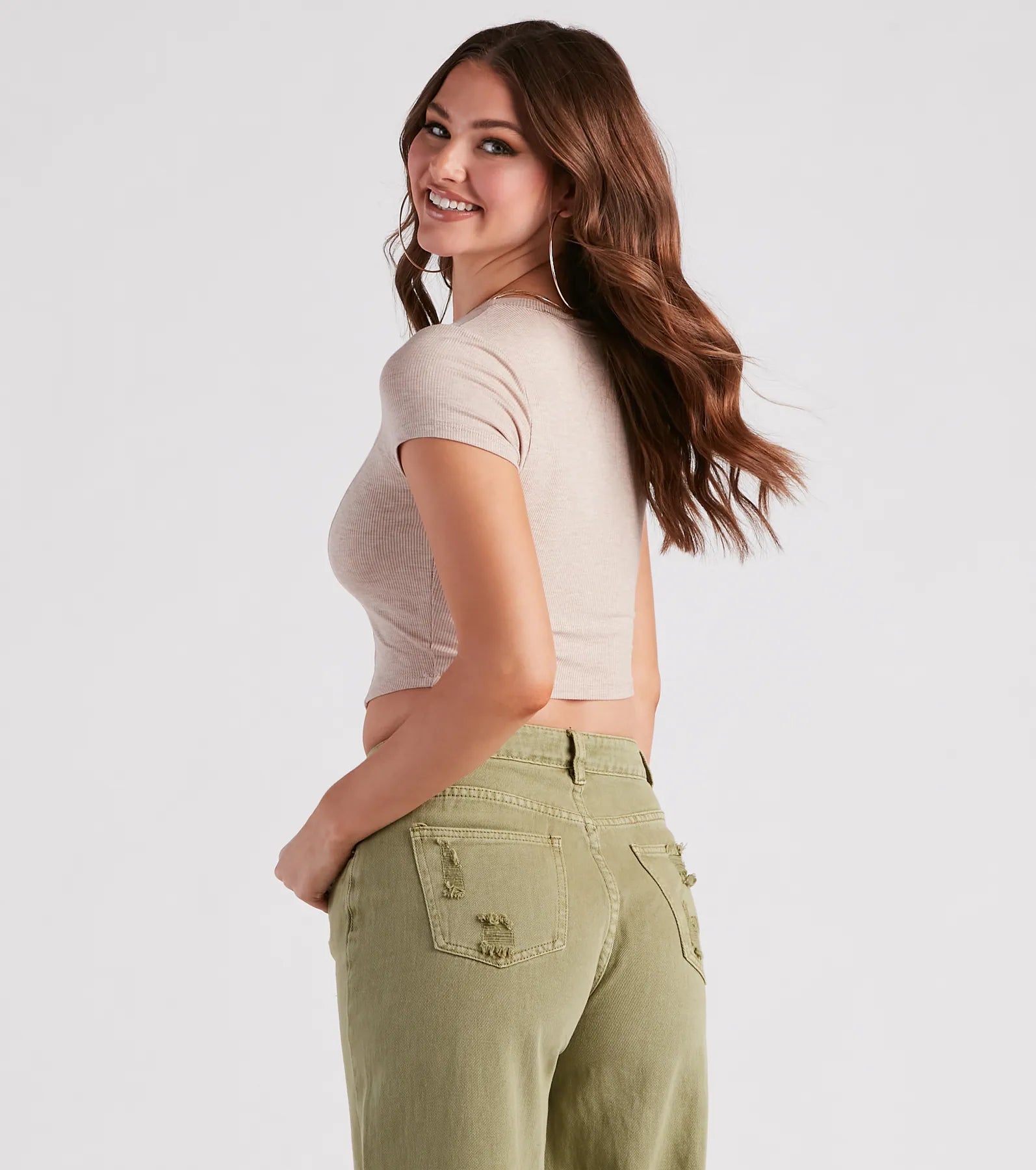 All In The Details Rib Knit Crop Top