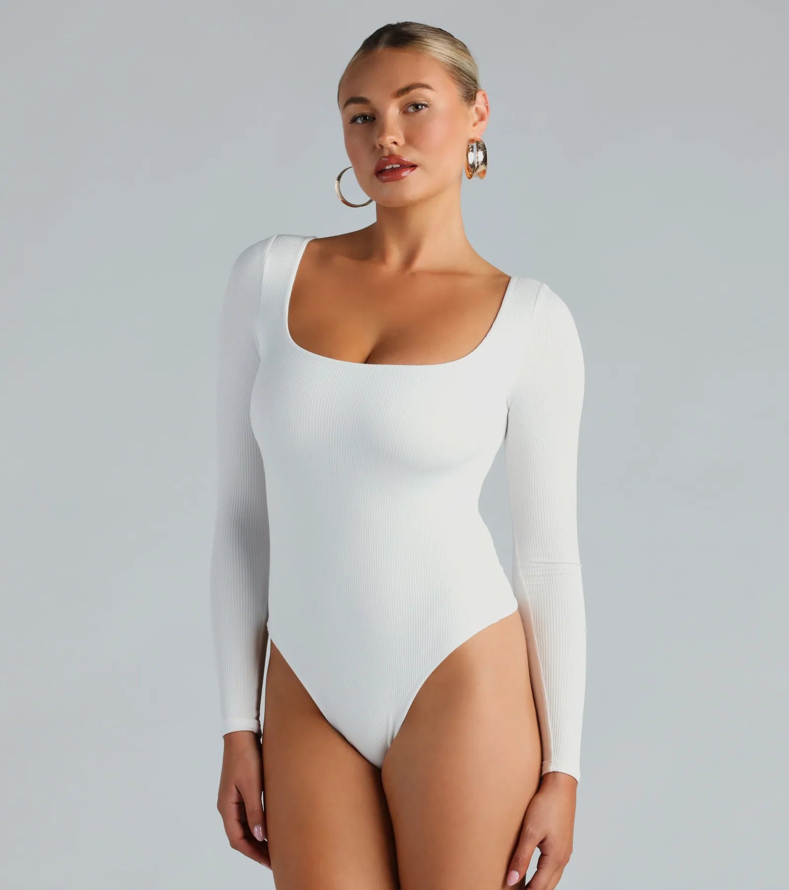 Flawless Vibes Smooth Knit Long Sleeve Bodysuit