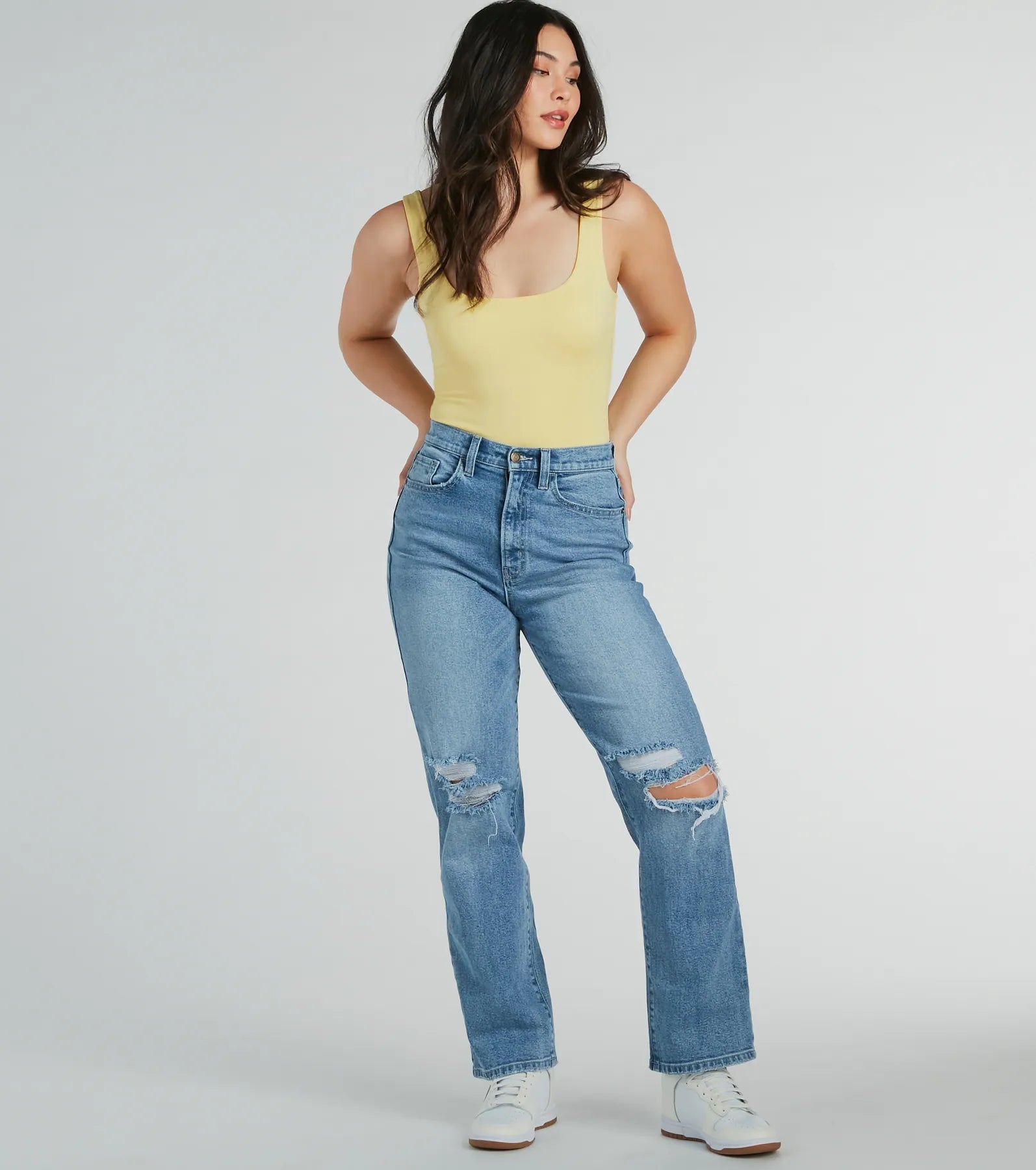 Staple Piece Scoop Neck Bodysuit