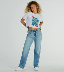 Bad Choices Make Good Stories Cropped Graphic Tee