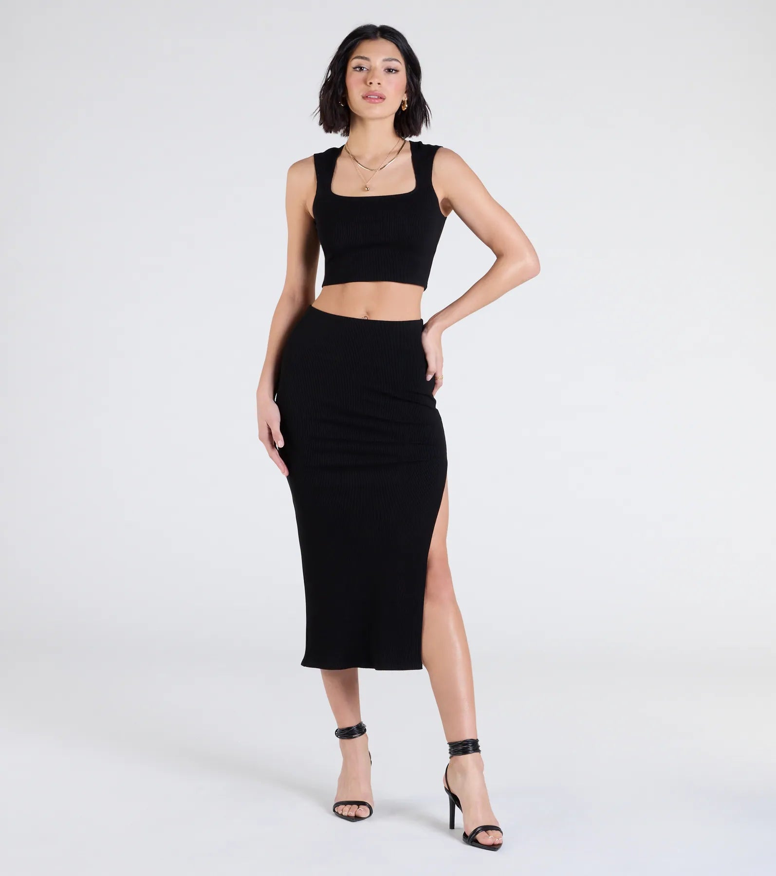 Elevated Era Ribbed Knit Cropped Tank Top