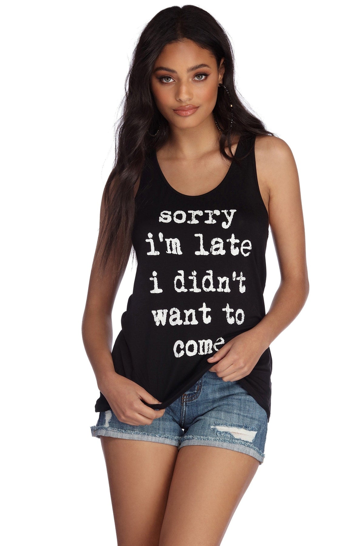 Sorry I'm Late Tank Top