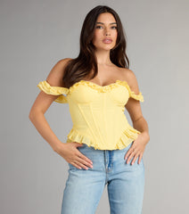 Enchanted Beauty Off-The-Shoulder Corset Top