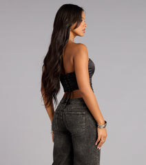 Lace Me in Luxe Corset Top