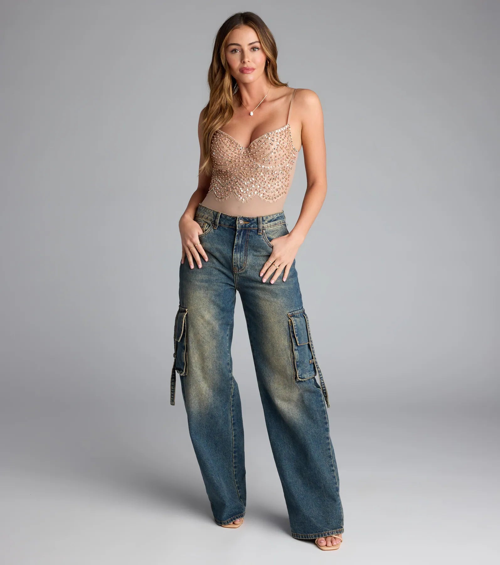 Twisted Angel Embroidered Bodysuit