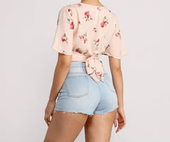 Sunny Side Floral Crop Top