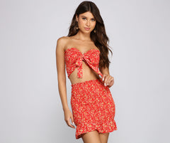 Such A Charmer Ditsy Floral Smocked Tube Top