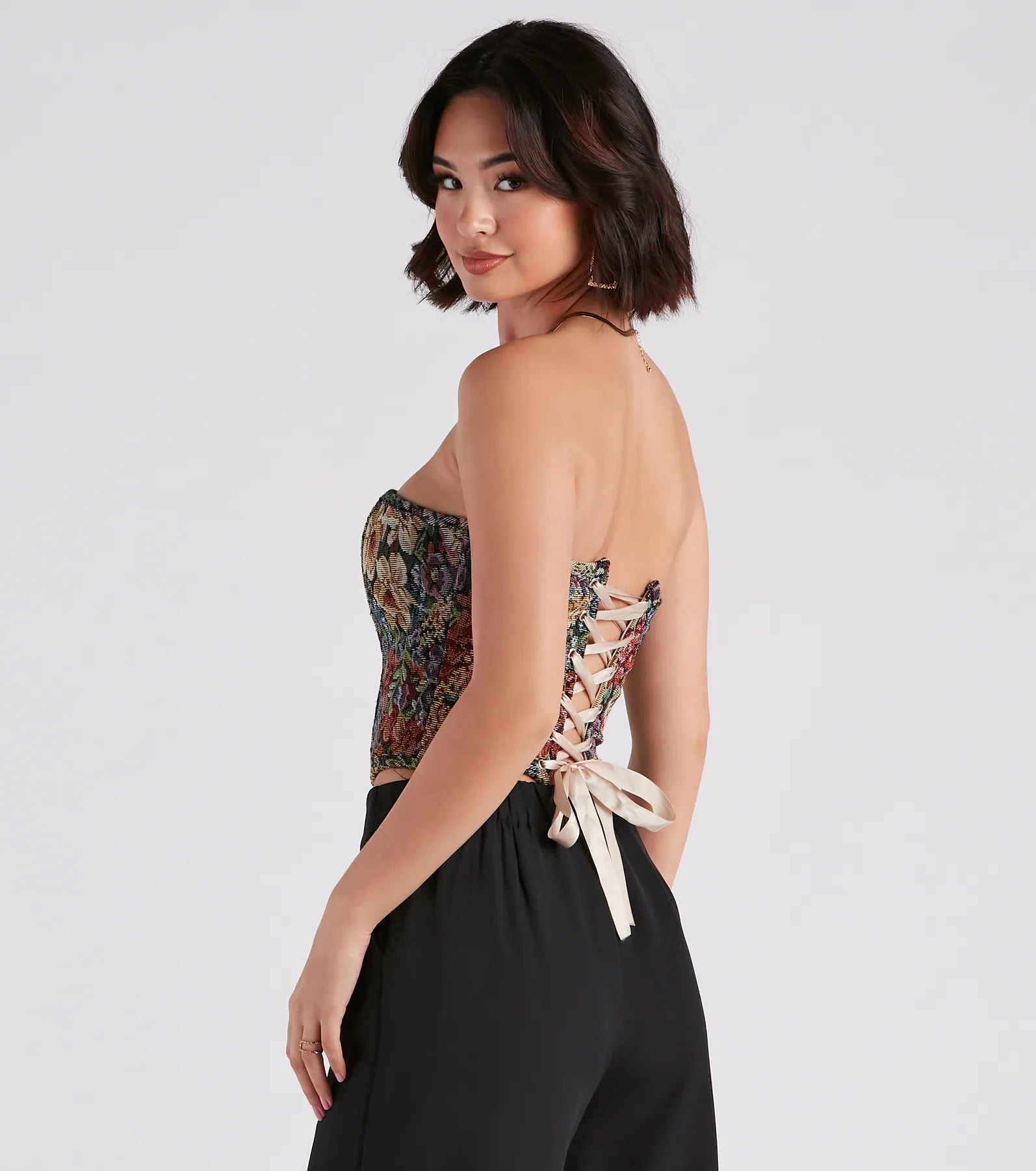 Not Your Grandma's Floral Corset Top