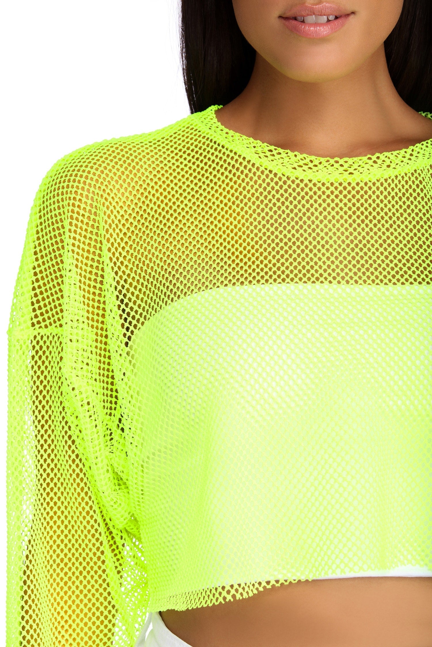 Your Move Fishnet Crop Top