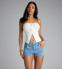 Knot Your Basic Flyaway Tube Top