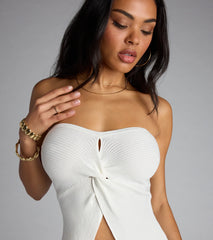 Knot Your Basic Flyaway Tube Top