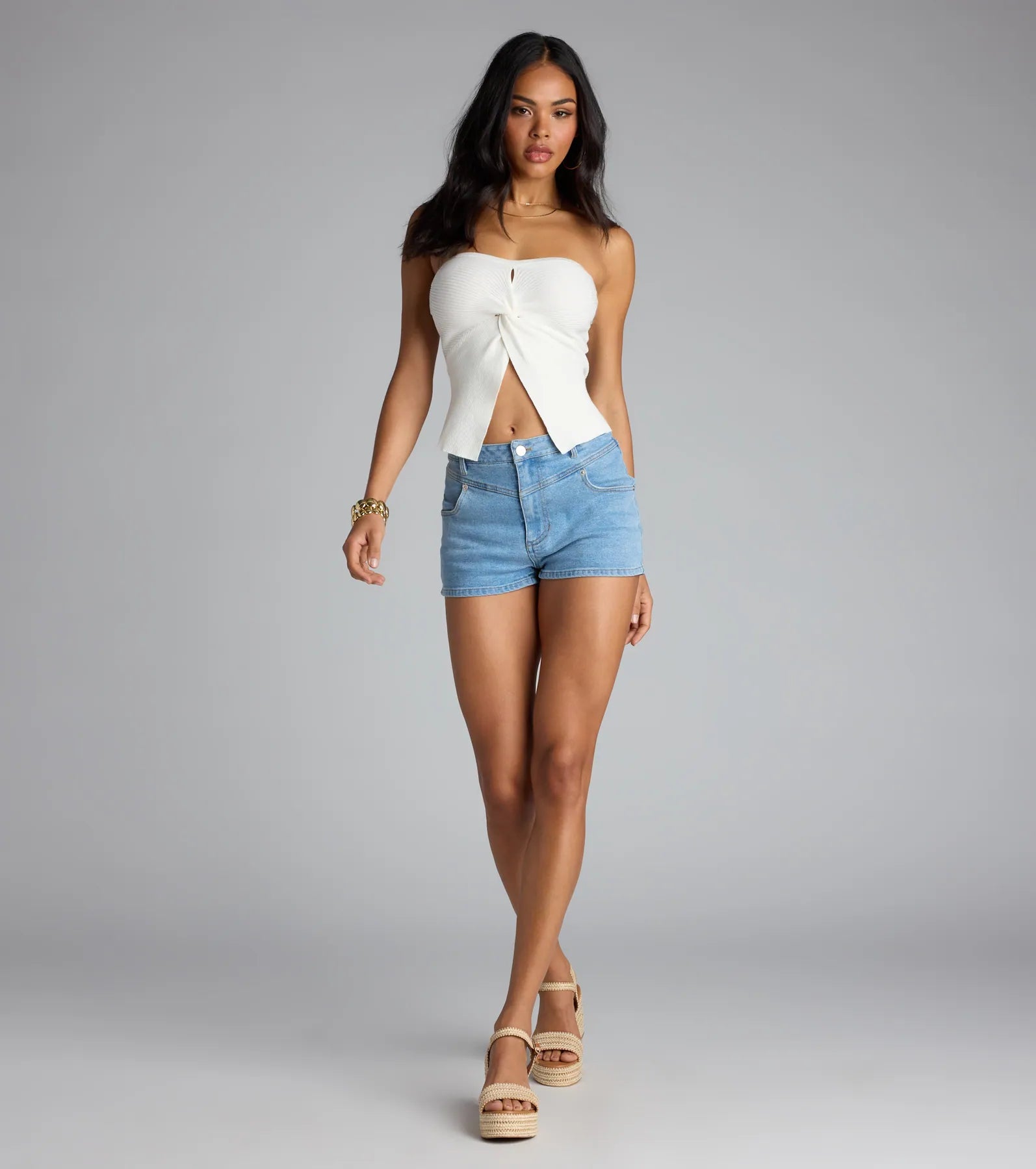 Knot Your Basic Flyaway Tube Top