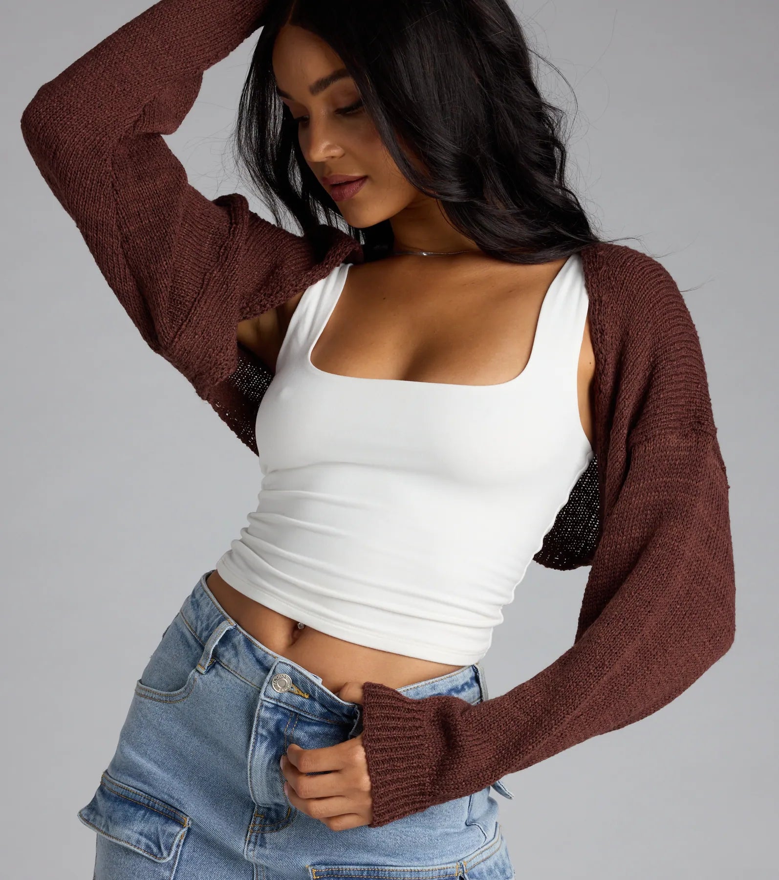 Cutie Pie Knit Bolero Sweater