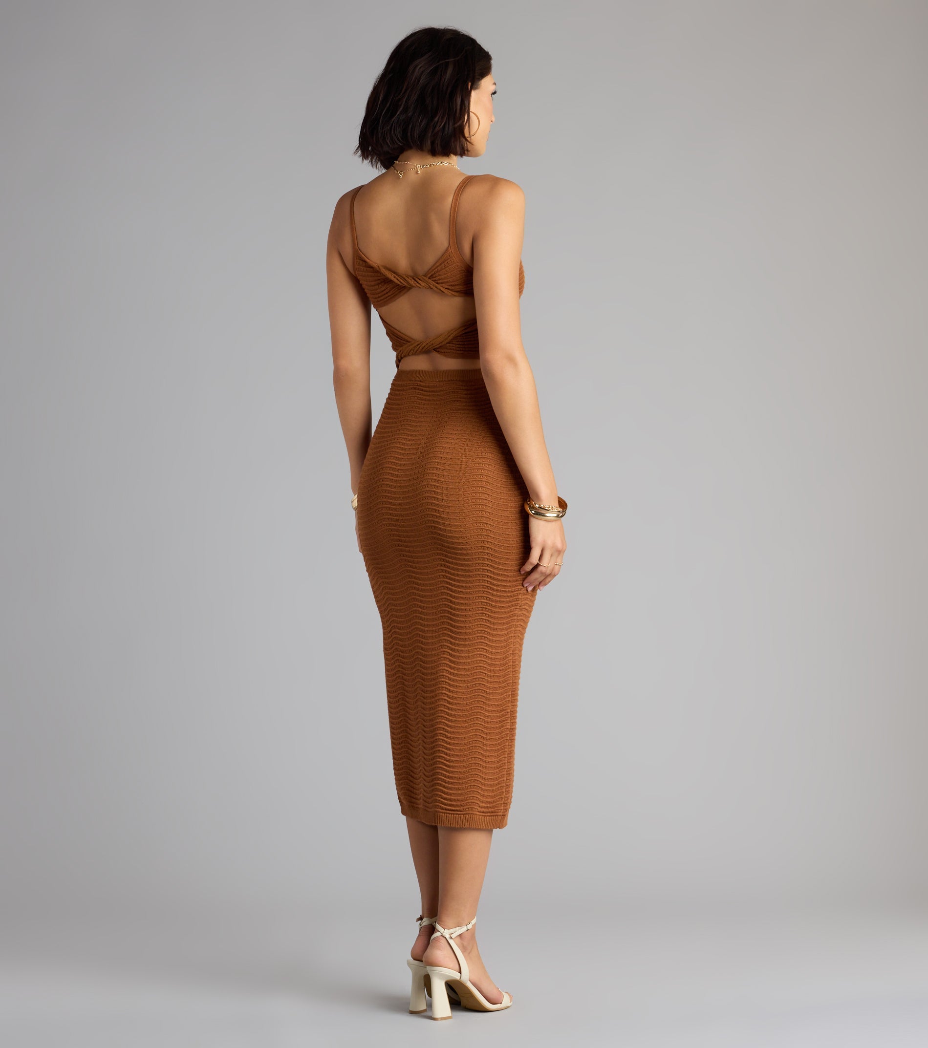 Sultry Mood Cutout Bodycon Midi Dress