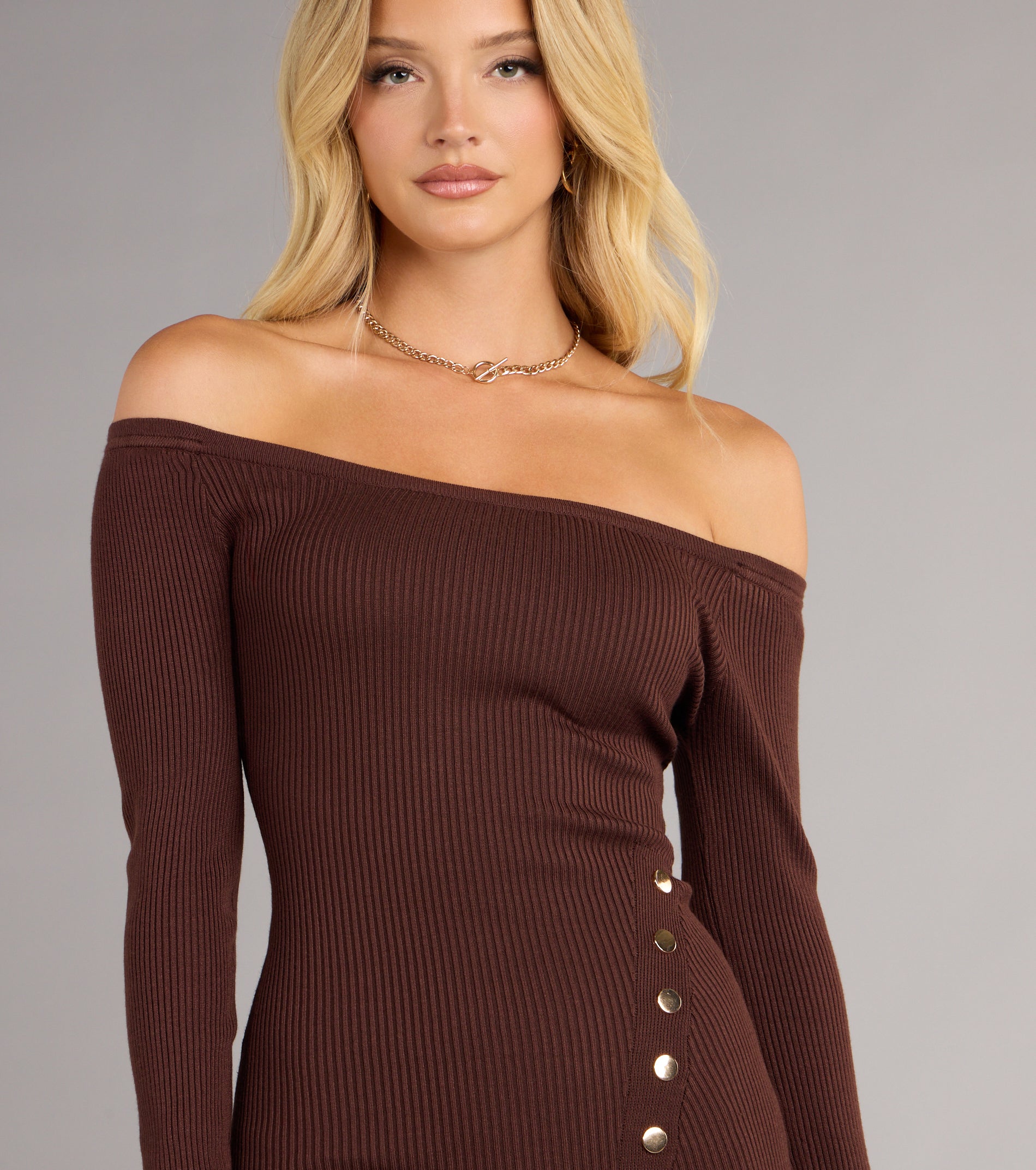 Casually Flirty Off-The-Shoulder Mini Dress