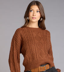 Snuggle Season Cable Knit Sweater