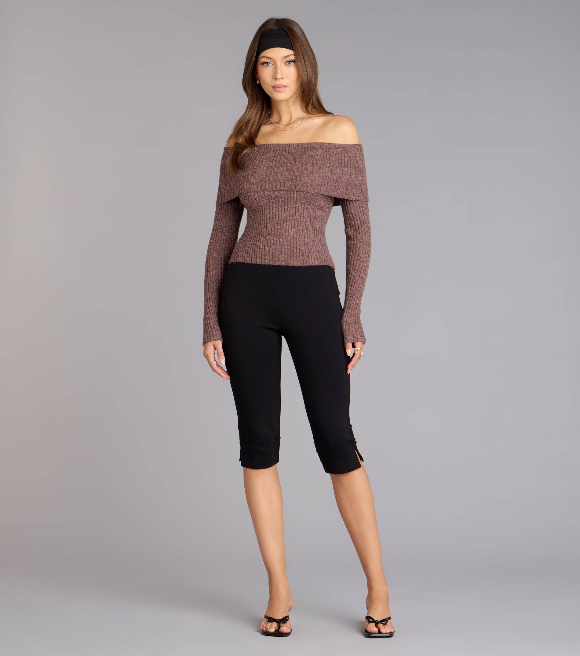 Autumn Muse Off-The-Shoulder Sweater