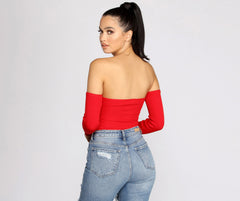 Adore You Ribbed Knit Bodysuit