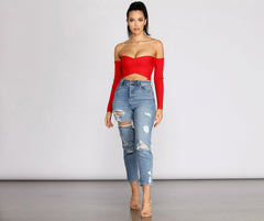 Adore You Ribbed Knit Bodysuit