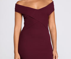 Knits Not You Crossover Mini Dress