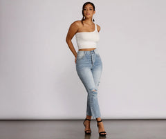One Shoulder Wonder Crop Top