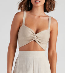 Mixing It Up Twist Sweater Top