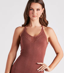 Beachy Vibes Maxi Sweater Dress