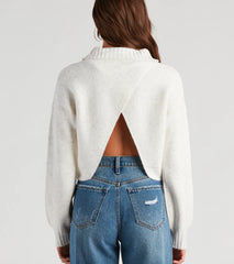 Got It Covered Surplice Sweater