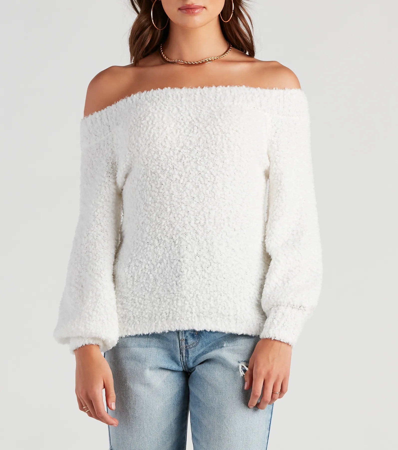 Season Chill Popcorn Knit Sweater