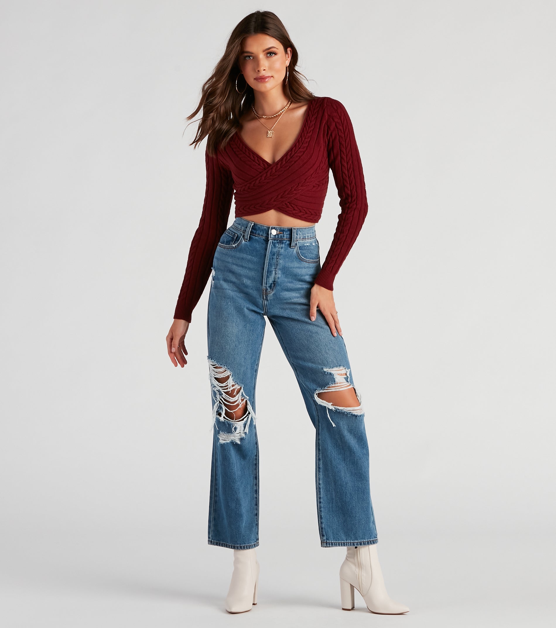 Chill Cutie Cable Knit Sweater