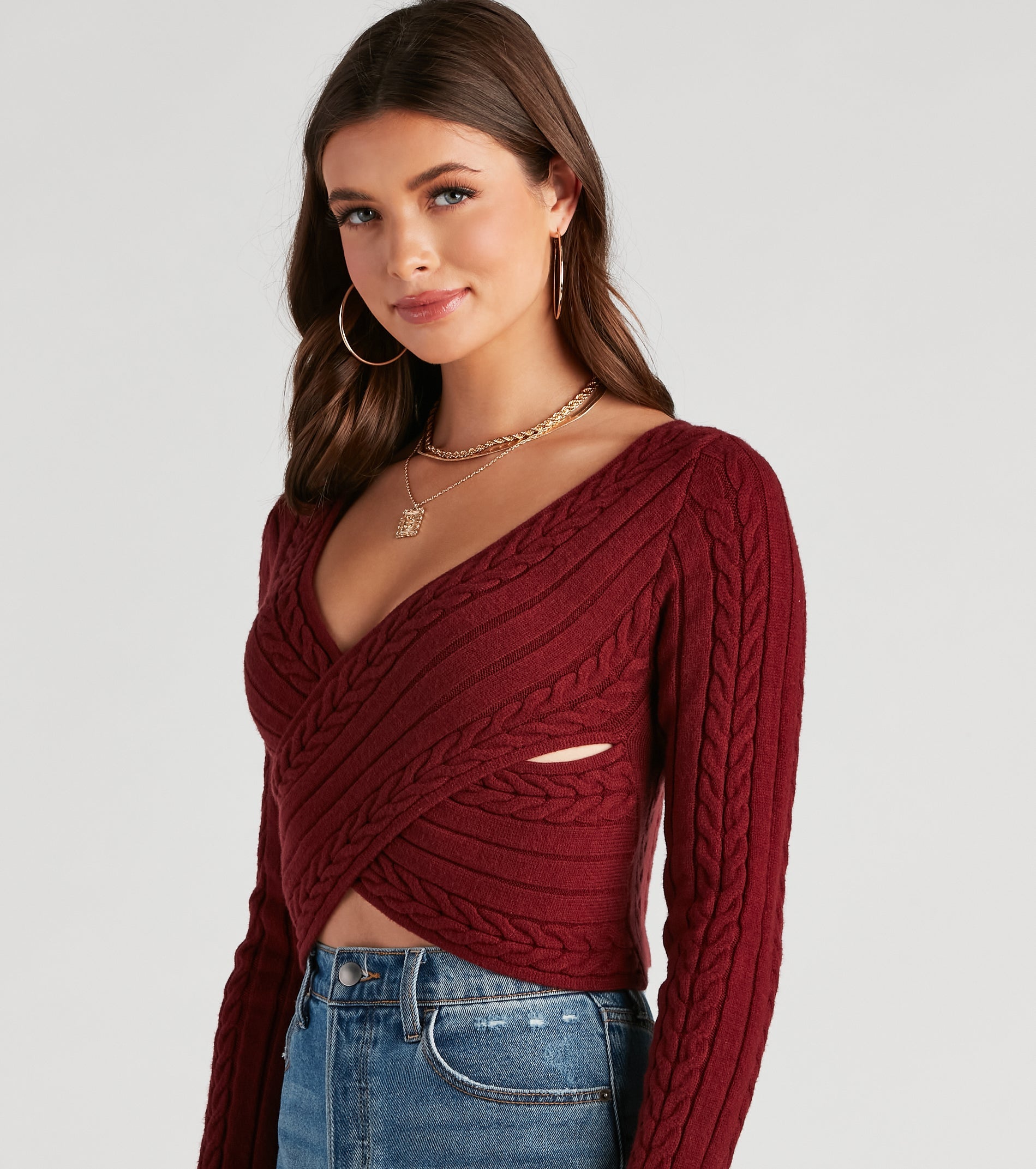 Chill Cutie Cable Knit Sweater