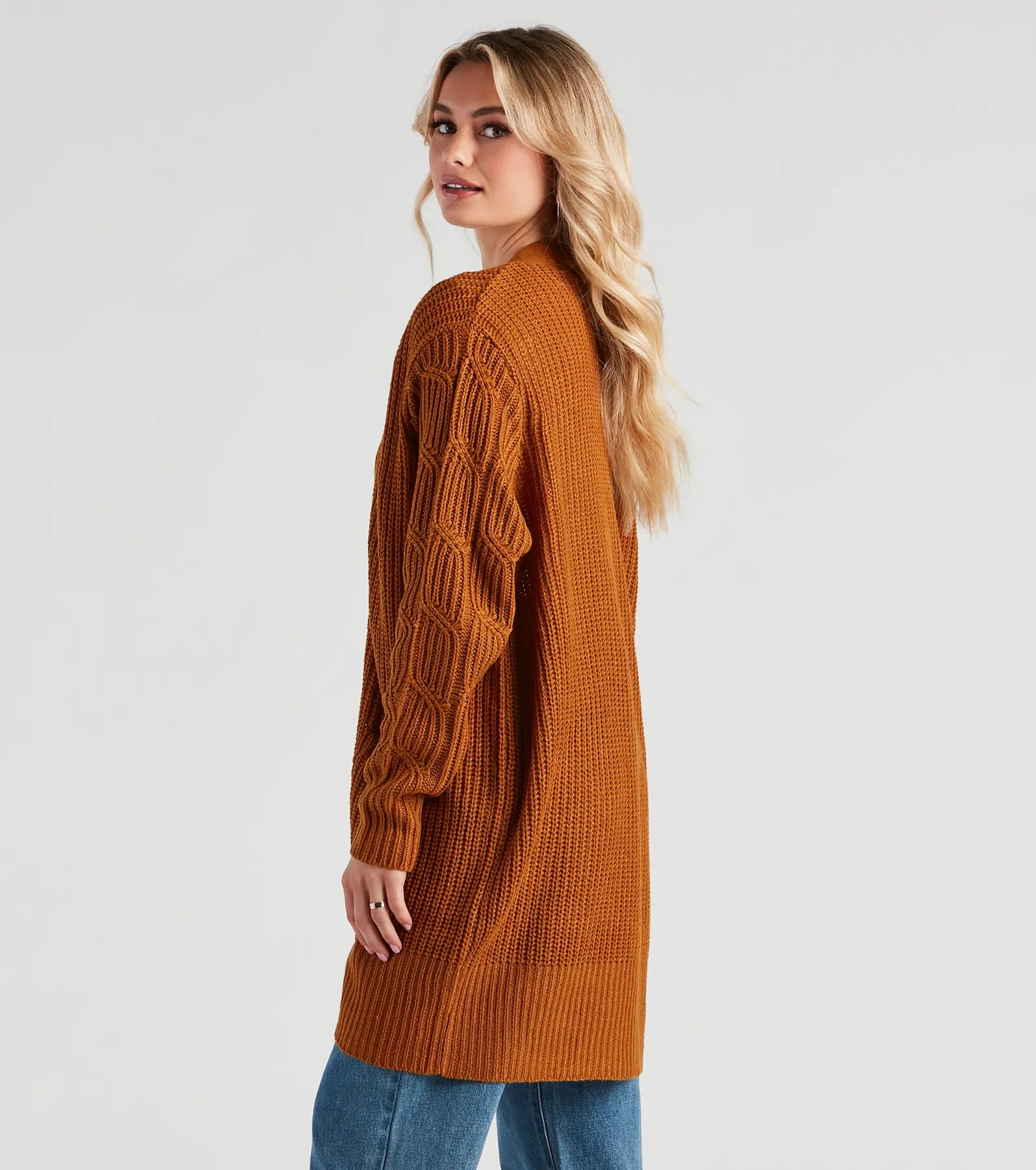 Cozy Up Cable Knit Oversized Cardgian