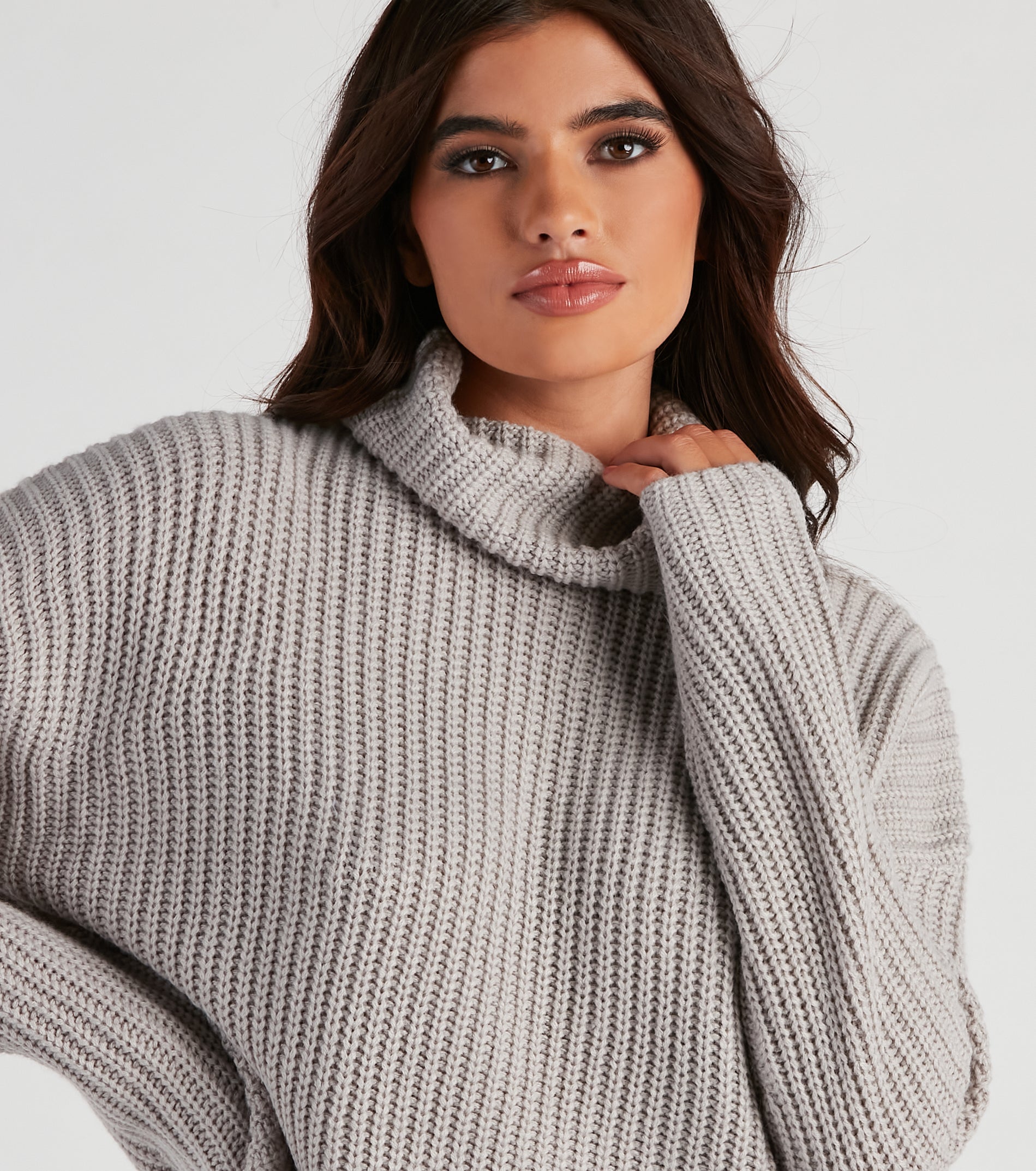 Autumn Air Turtleneck Knit Sweater