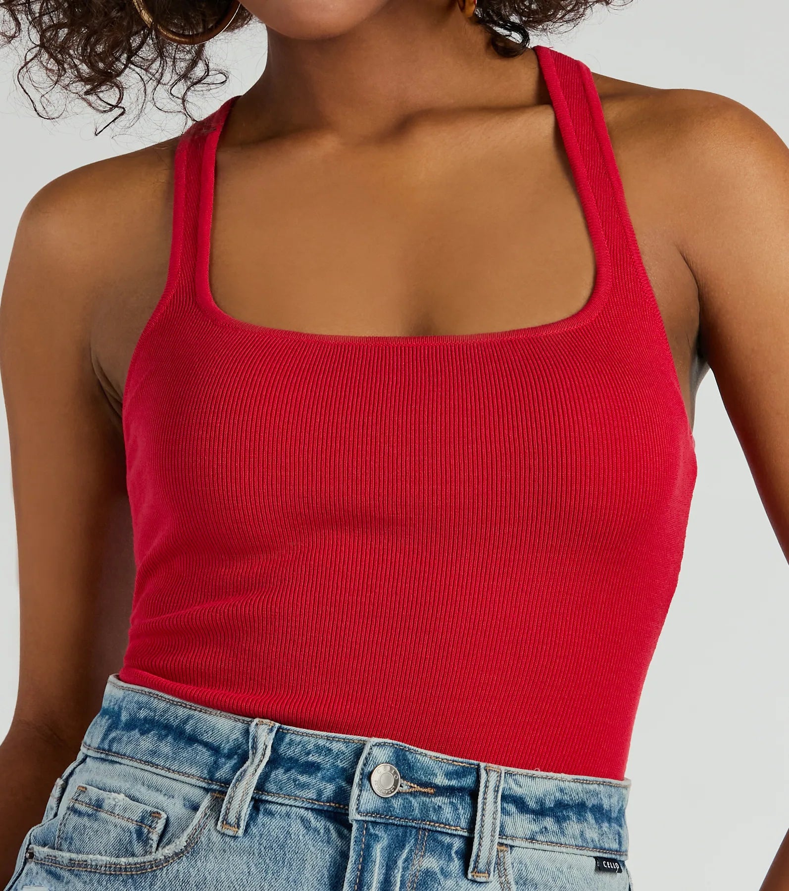 Sexy Comeback Sleeveless Cutout Back Bodysuit