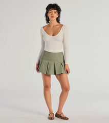 Elevated Essential Ribbed Knit Long Sleeve Bodysuit