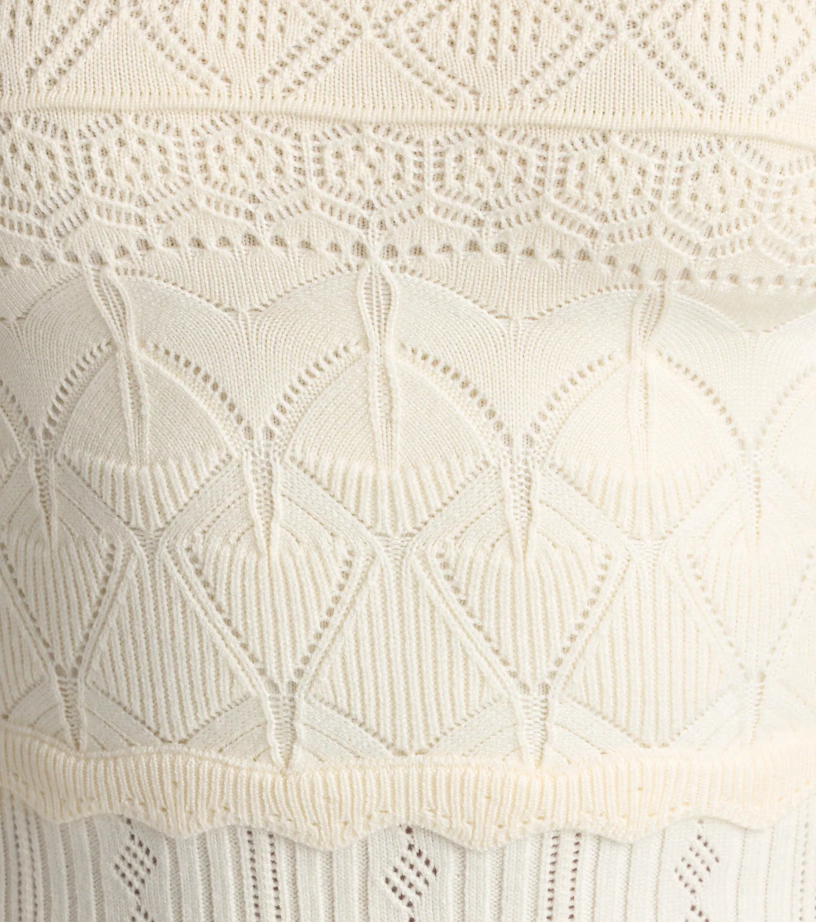 Cute Direction Pointelle Skater Mini Dress