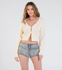 Springtime Cutie Button Front Knit Cardigan