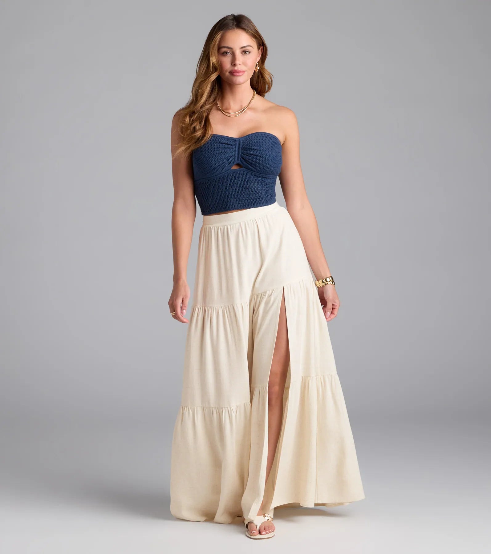 Summer Ready Strapless Knit Tube Top