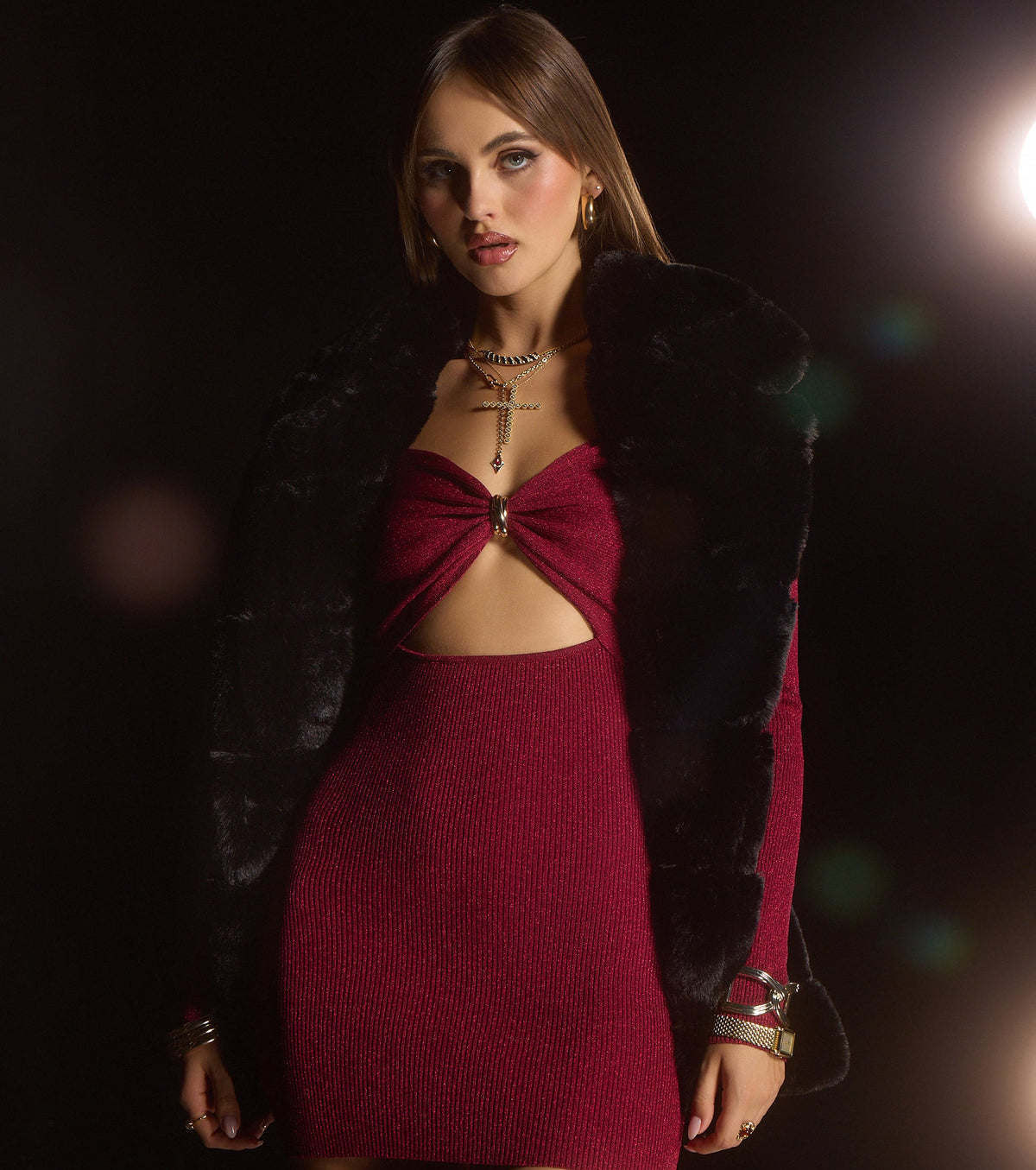 Luxe Lineup Faux Fur Vest