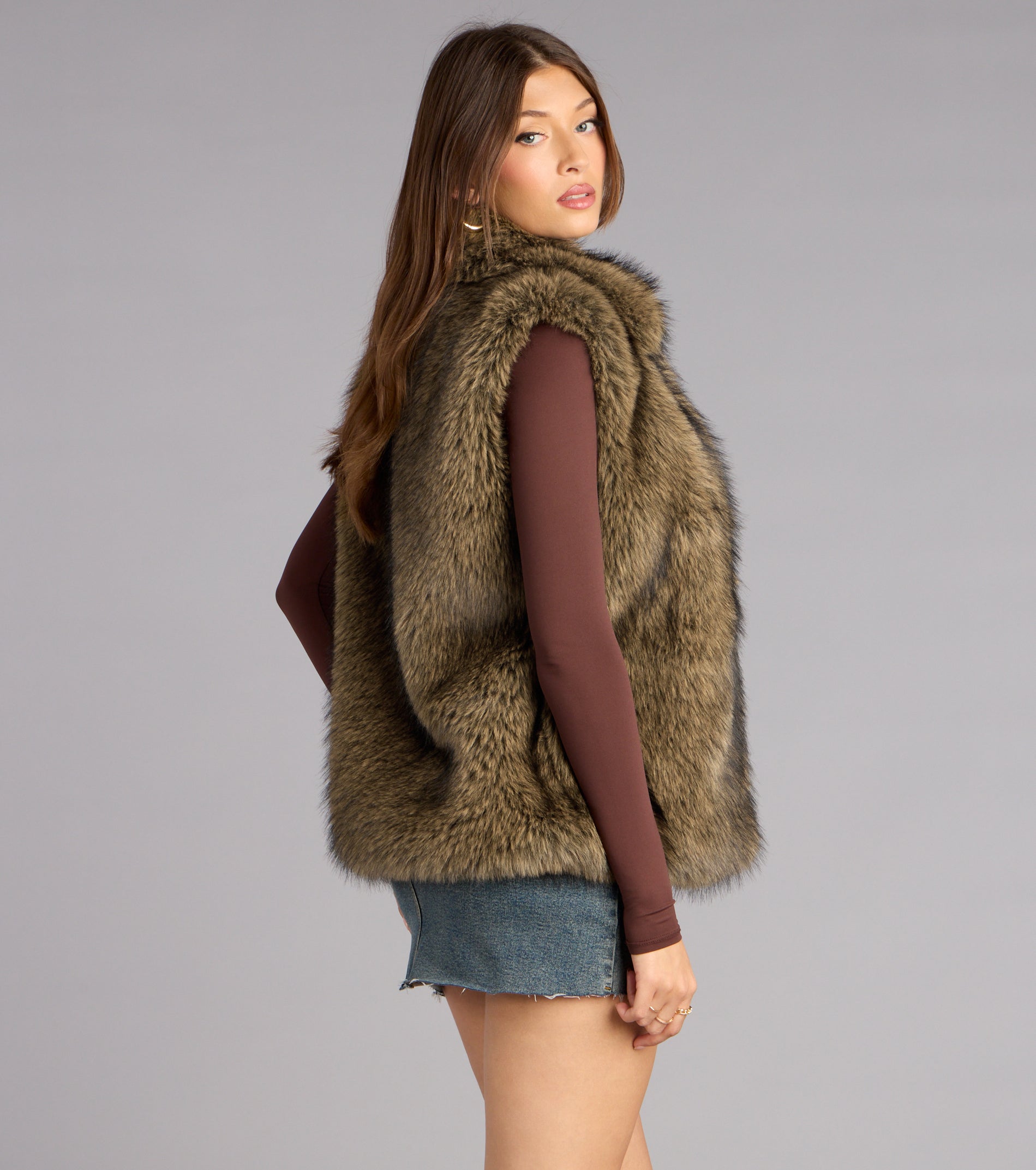 Jet Set Mood Faux Fur Vest