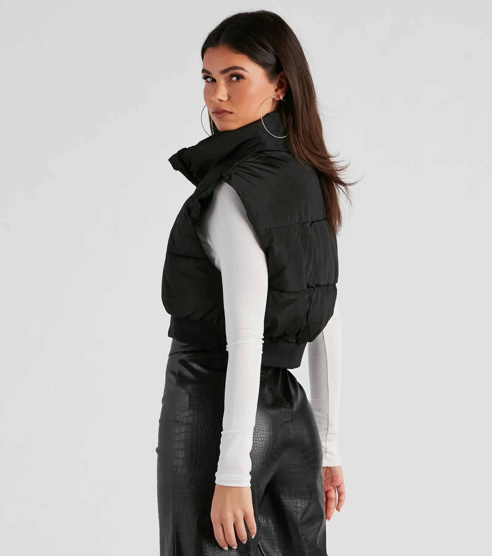 Winter Must-Have Cropped Puffer Vest