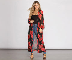 Blooming With Beauty Floral Duster
