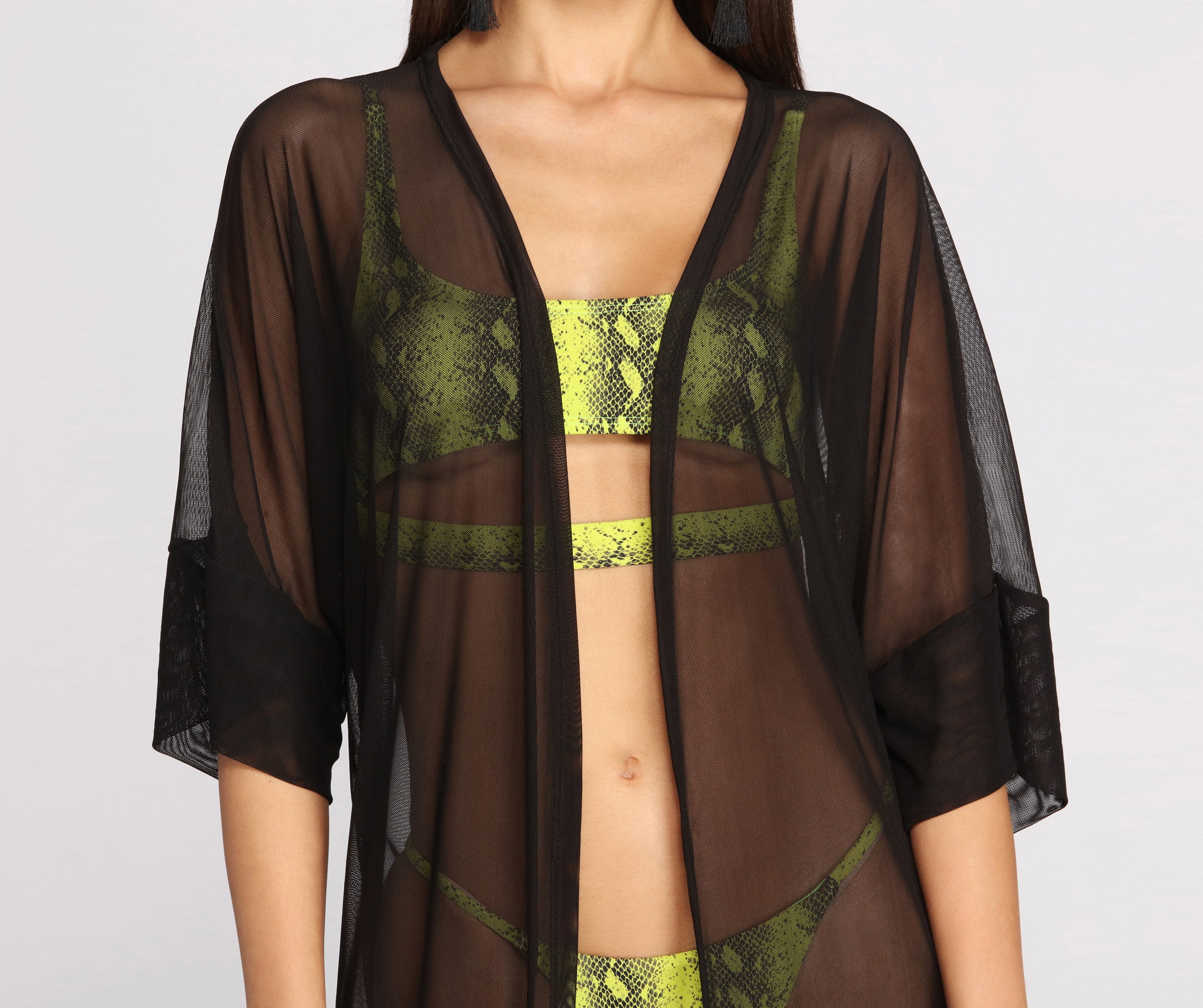Don't Mesh With Me Kimono