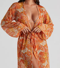 Retro Getaway Long Mesh Duster