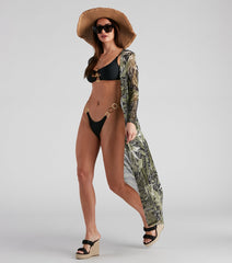 Yacht Party Sheer Mesh Duster