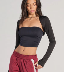 Style So Sleek Long Sleeve Knit Bolero