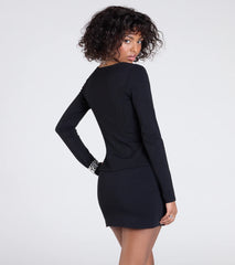 Polished Icon Square Neck Ponte Blazer