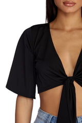 Tied To Fashion Crop Top